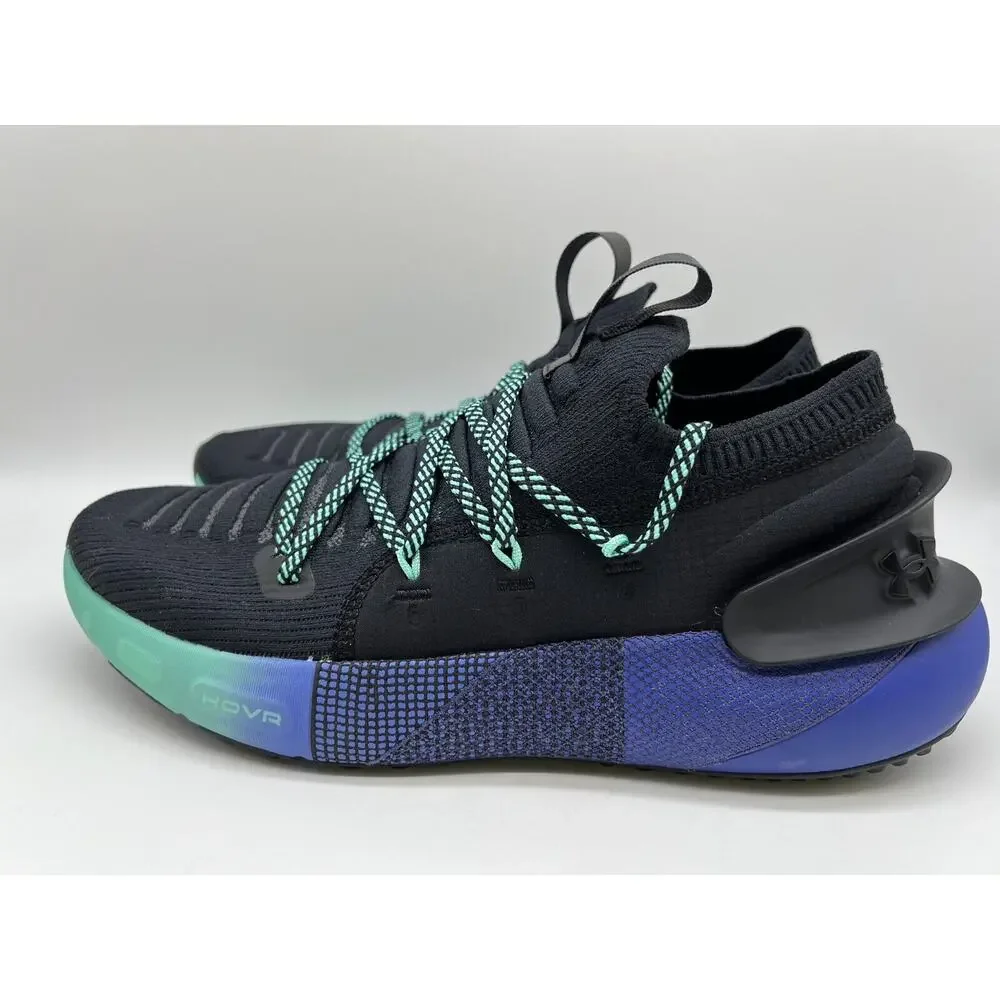 Under Armour HOVR Phantom 3 Running Shoes Black/Periwinkle 3026993-001 Men 10.